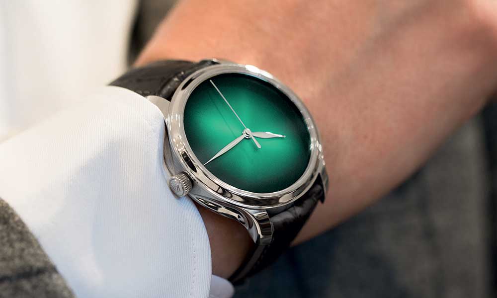 h moser cie endeavour concept cosmic green