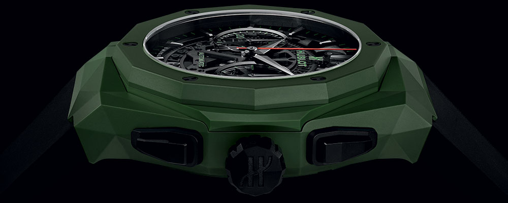 hublot classic fusion aerofusion-chronograph orlinski mexico green ceramic profile
