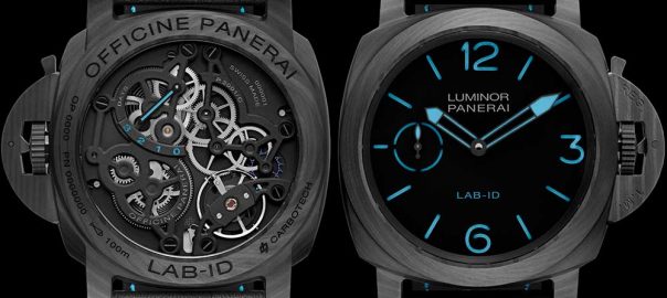 panerai lab id luminor 1950 carbotech front and caseback