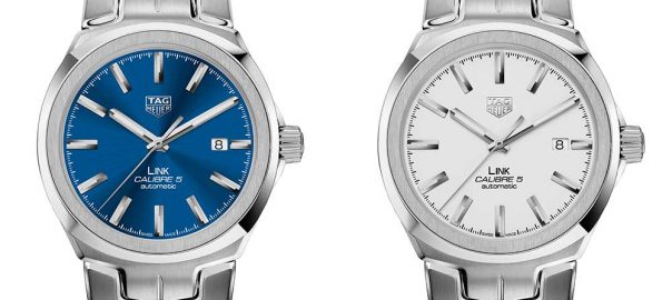 tag heuer link blue and white