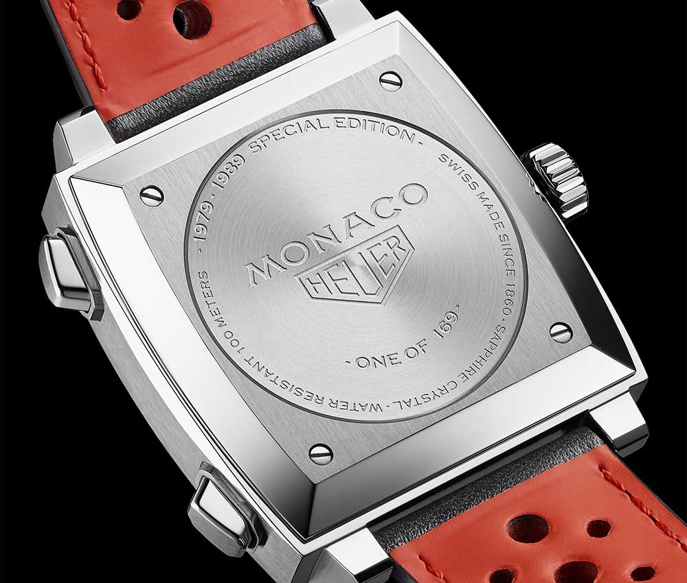 tag heuer monaco limited 1979-1989 red caseback