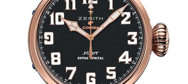 zenith pilot cohiba gold closeup